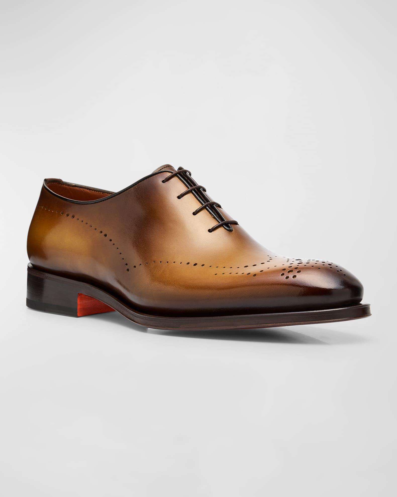 Men's Kaj Bicolor Brogue Leather Oxfords Product Image