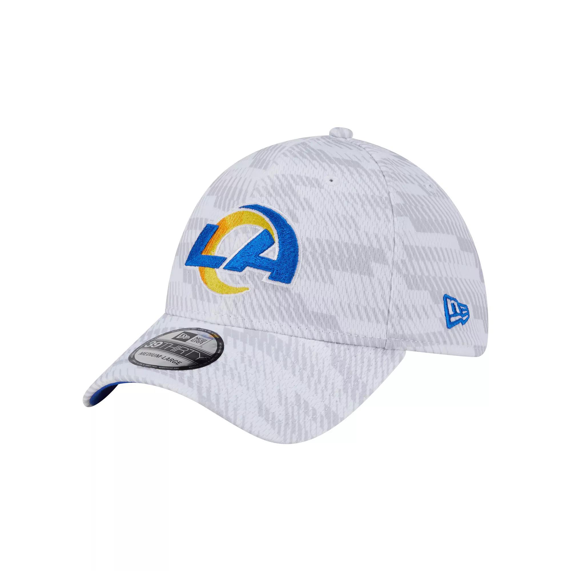 Men's New Era  White Los Angeles Rams Gameday Graded 39THIRTY Flex Hat, Size: Small/Medium Product Image