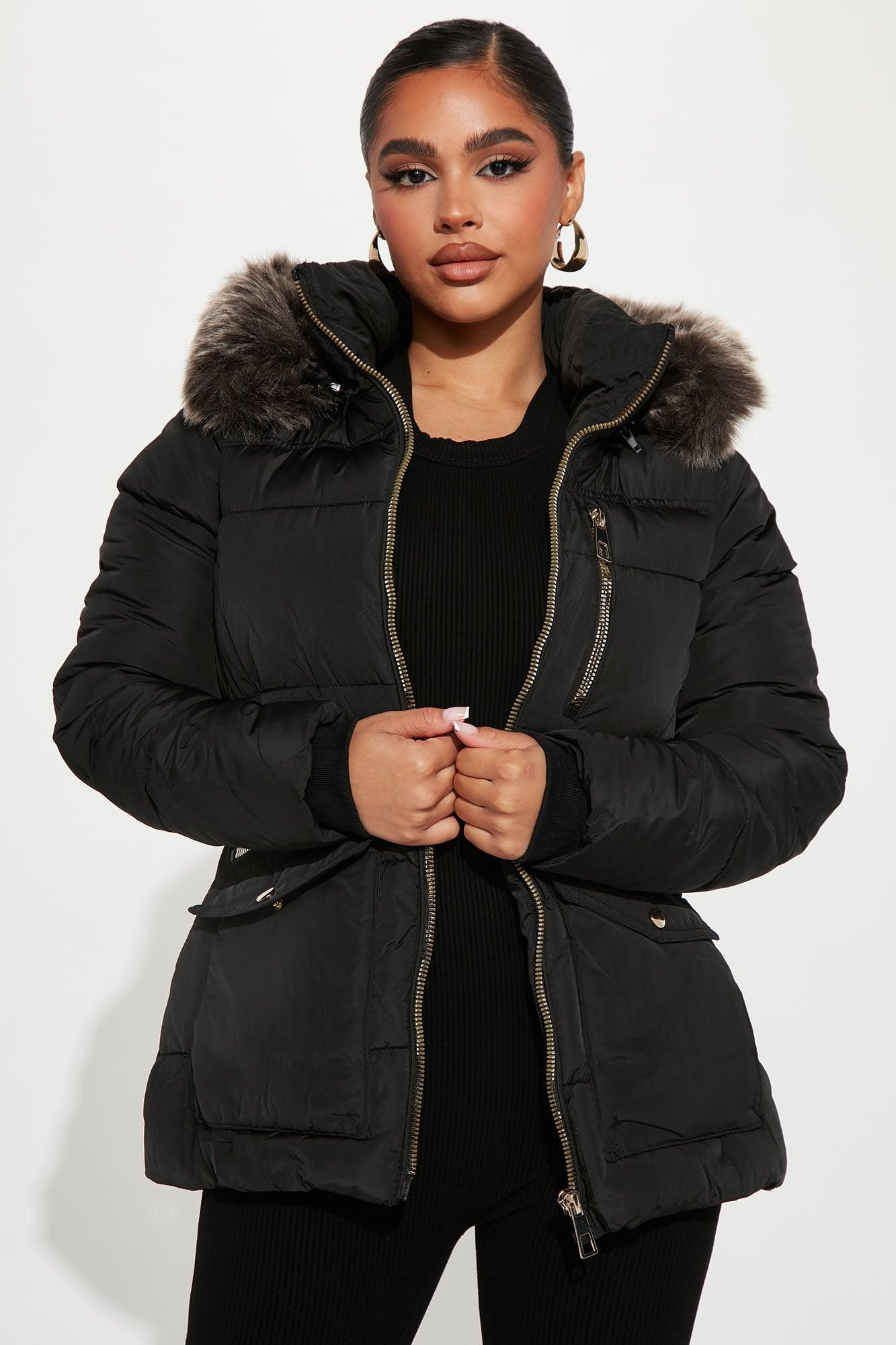 Cool Vibes Puffer Coat - Black Female Product Image