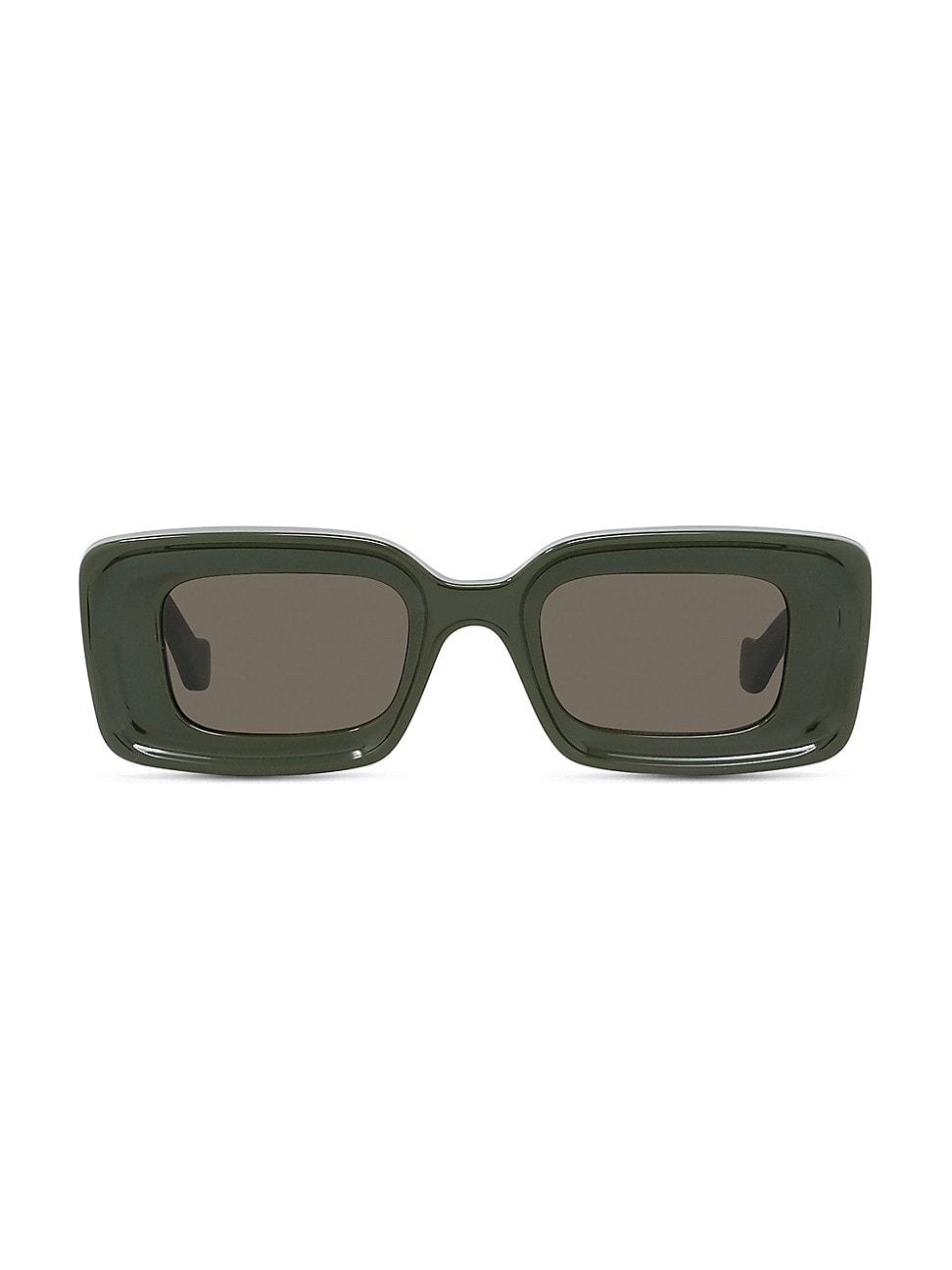 Womens Chunky Anagram Rectangle Sunglasses Product Image