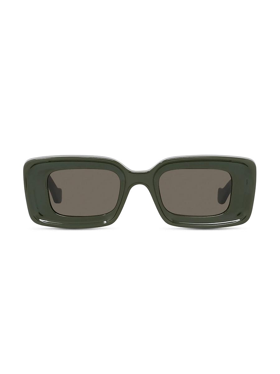 Womens Chunky Anagram Rectangle Sunglasses Product Image