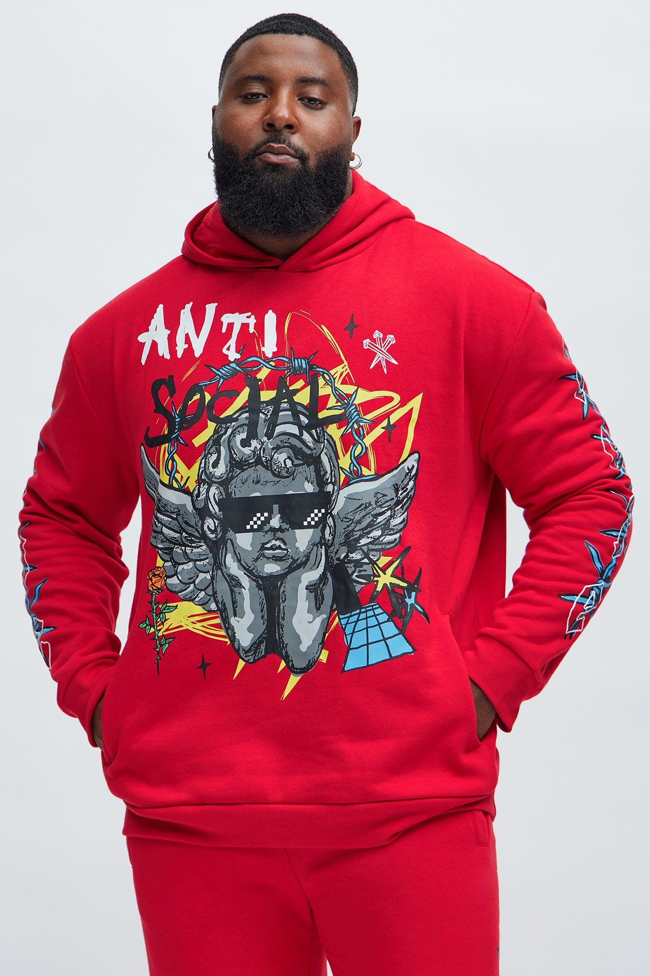 Love The Hate Hoodie - Red Product Image