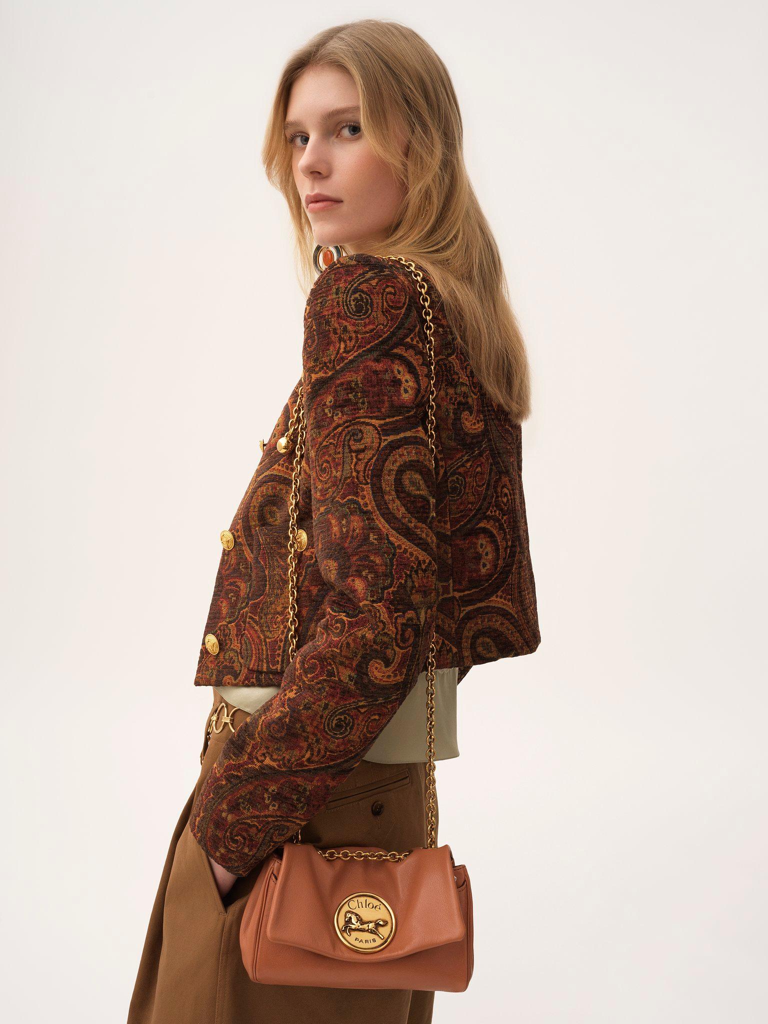 Small Chloé Heritage shoulder bag in grained leather Product Image