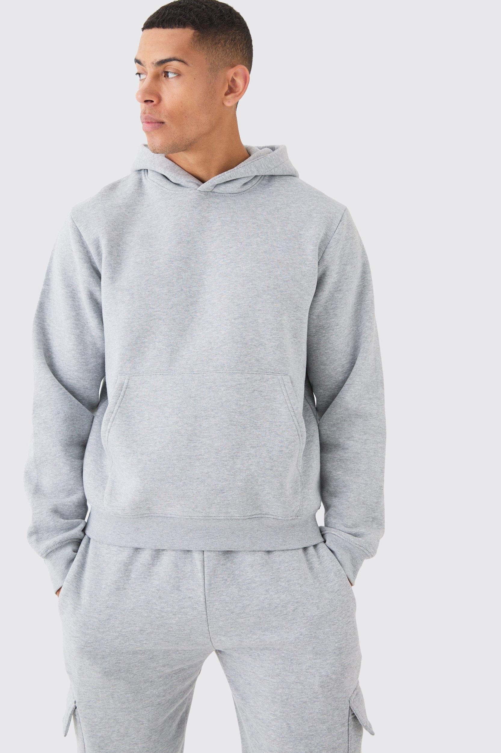 Boxy Hooded Cargo Tracksuit | boohooMAN USA Product Image