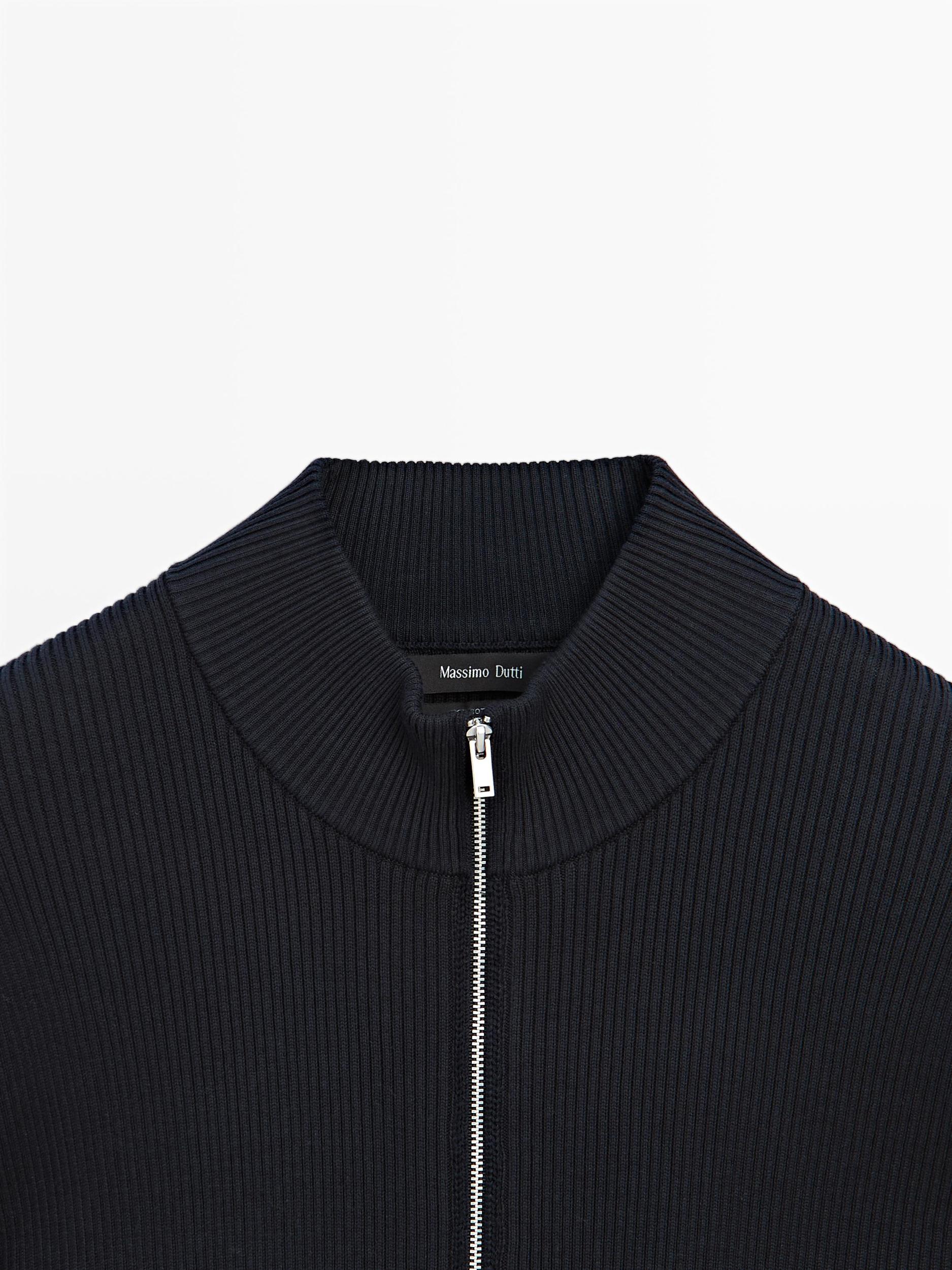 100% cotton zip cardigan Product Image