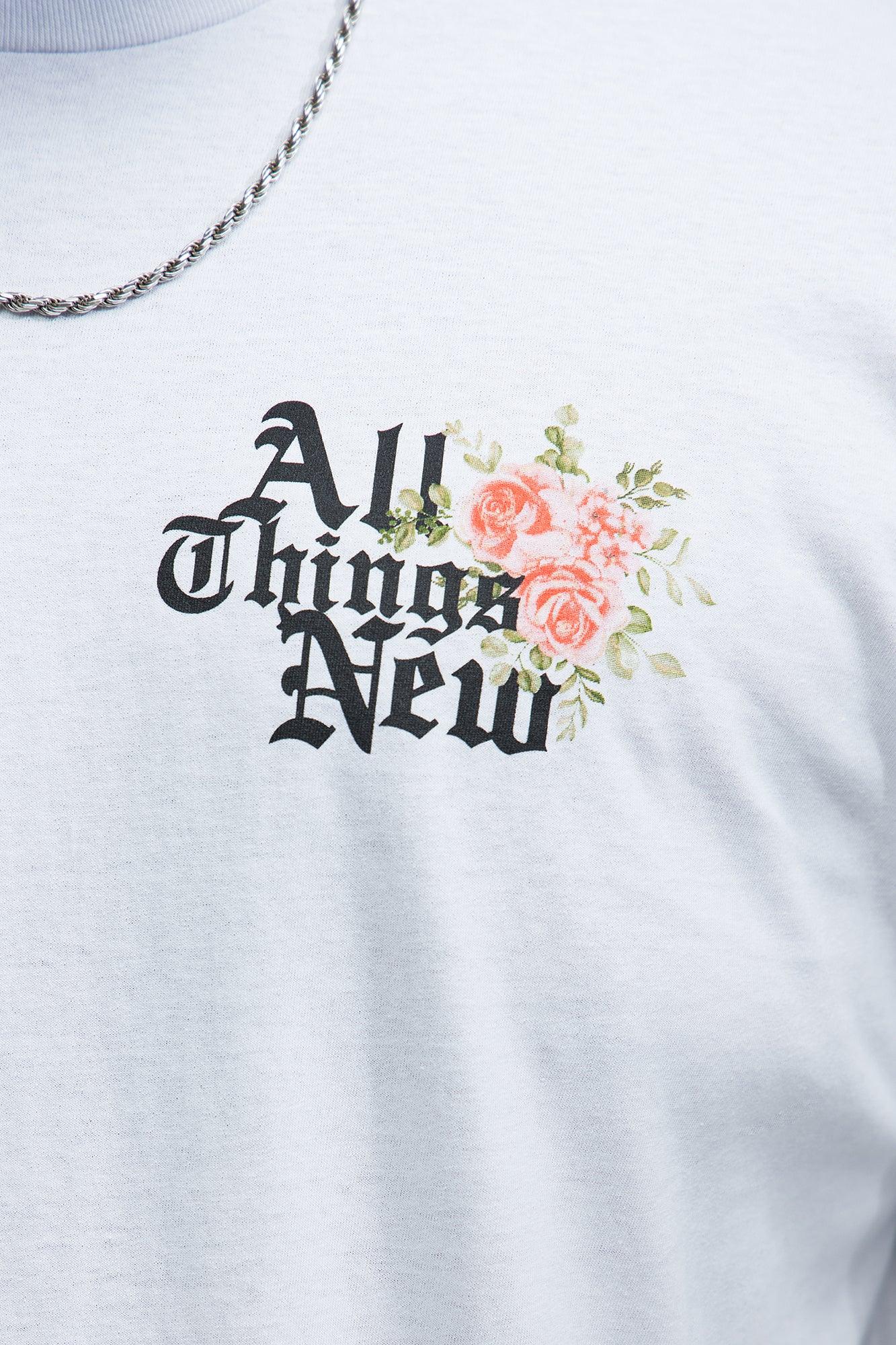 All Things New Short Sleeve Tee - White Male Product Image
