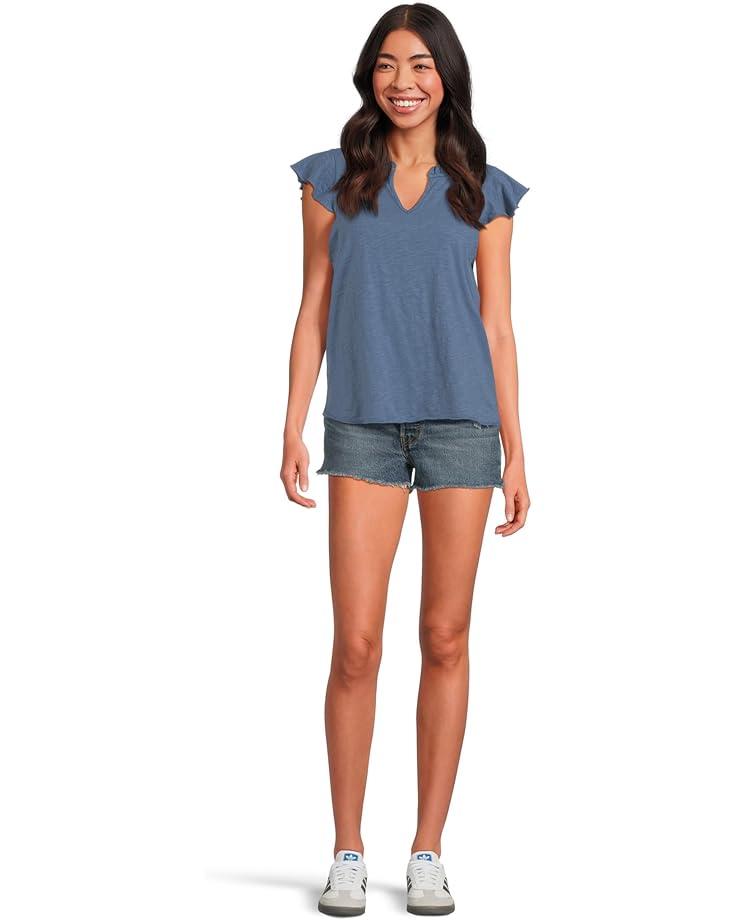 Flutter Sleeve Tie Front Top Product Image