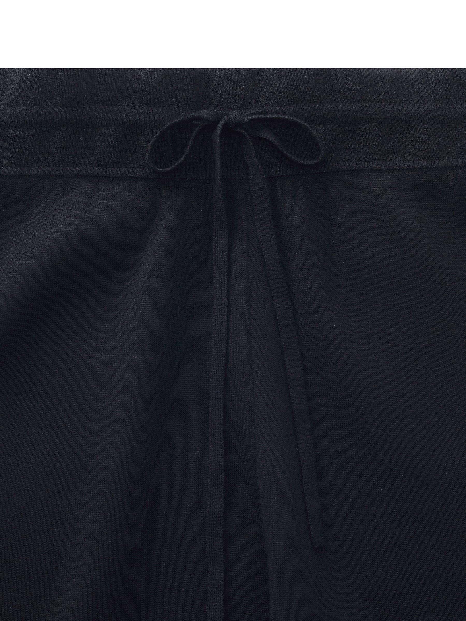 Wool Blend Drawstring Waist Women Straight Leg Knit Pants Product Image