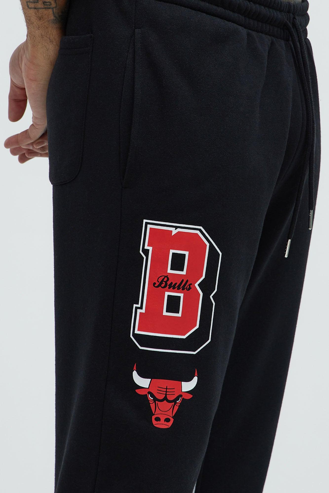 Bulls Backboard Skinny Flare Sweatpants - Red/Black Male Product Image