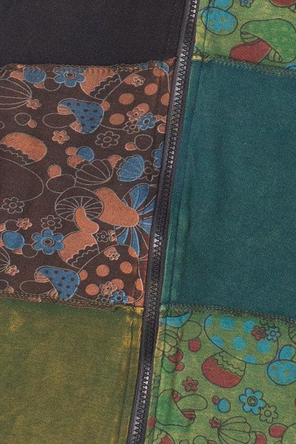 Mushroom Patchwork Hoodie Product Image