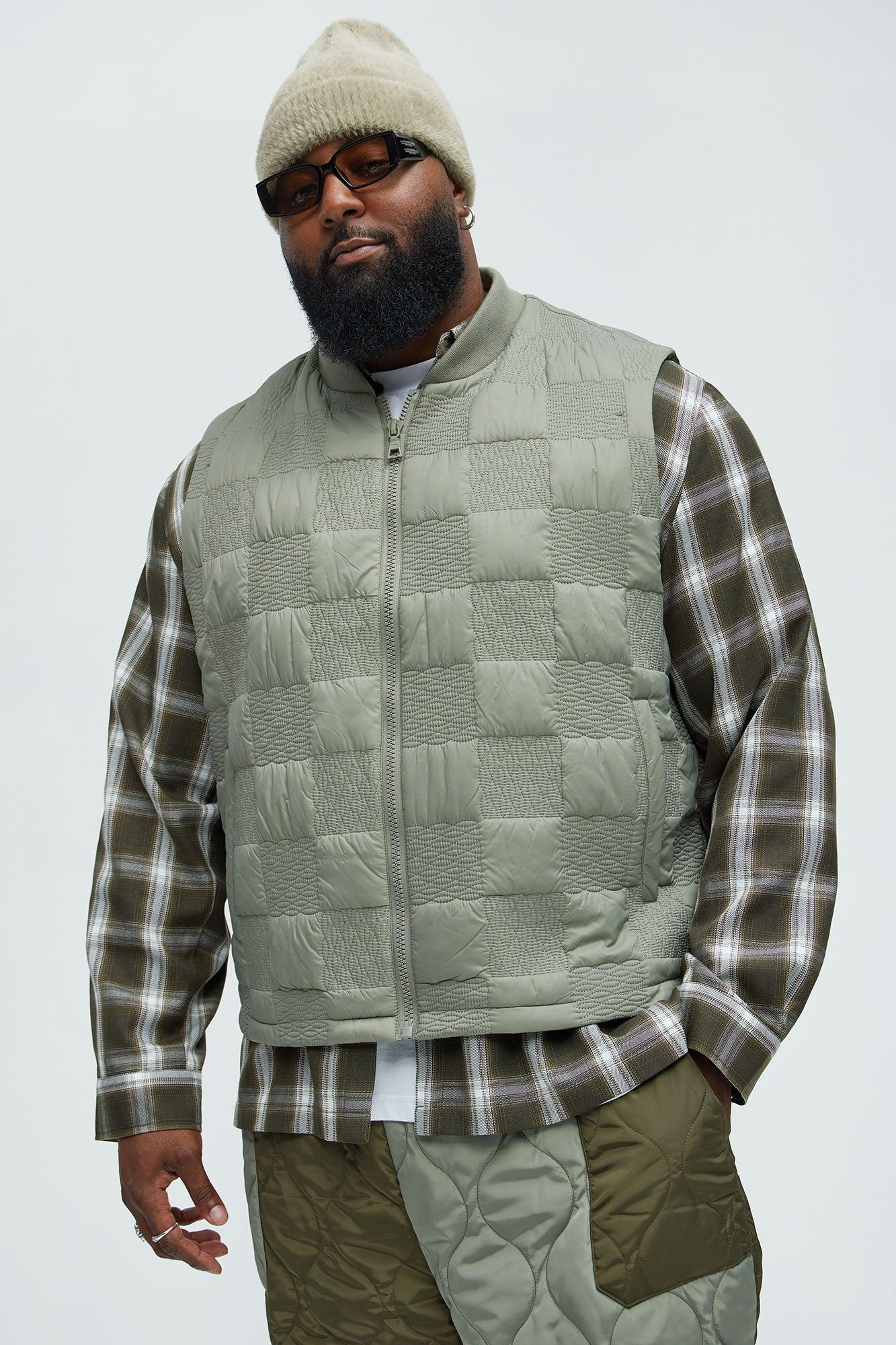 Easton Quilted Vest - Olive Product Image