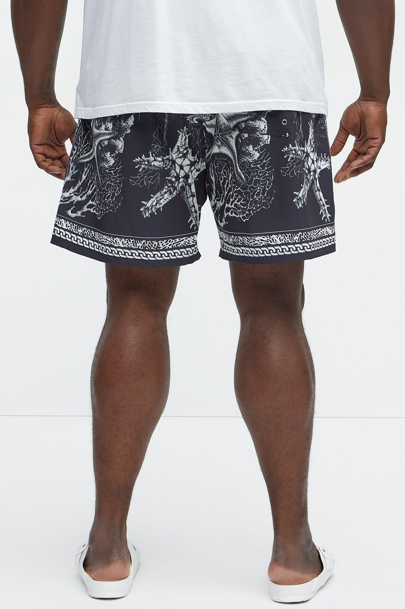 Miami Terrace Swim Mid Trunk - Black/combo Product Image