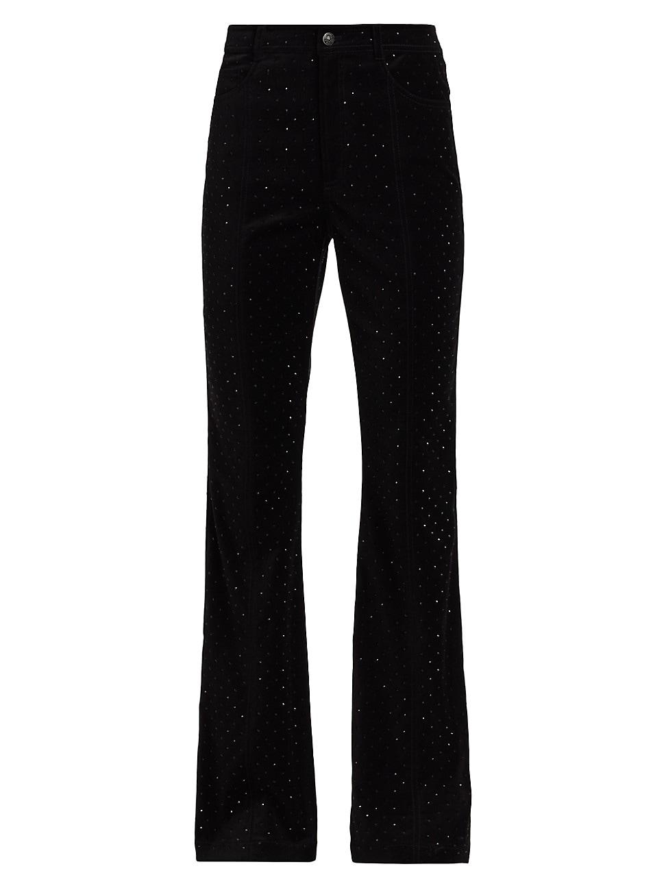 Womens Ditsy Shailene Sequined Velvet Pants Product Image