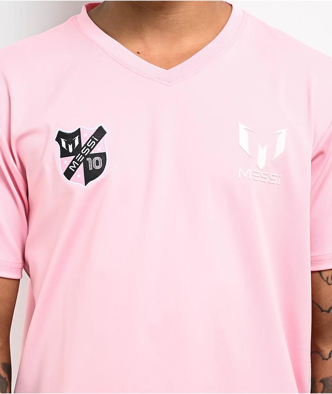 Messi Pink Soccer T-Shirt Product Image
