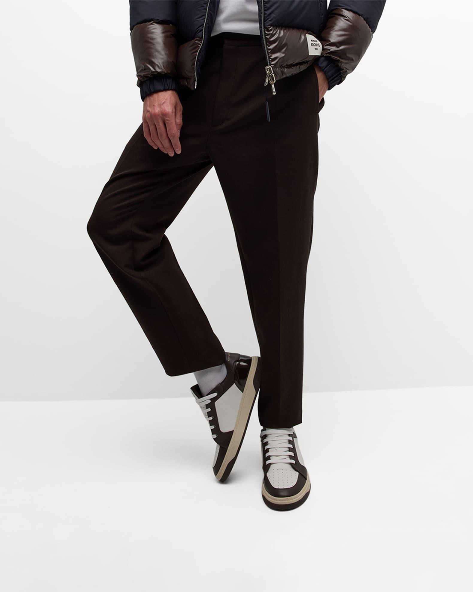 Men's Gz94 Bicolor Leather High-Top Sneakers Product Image