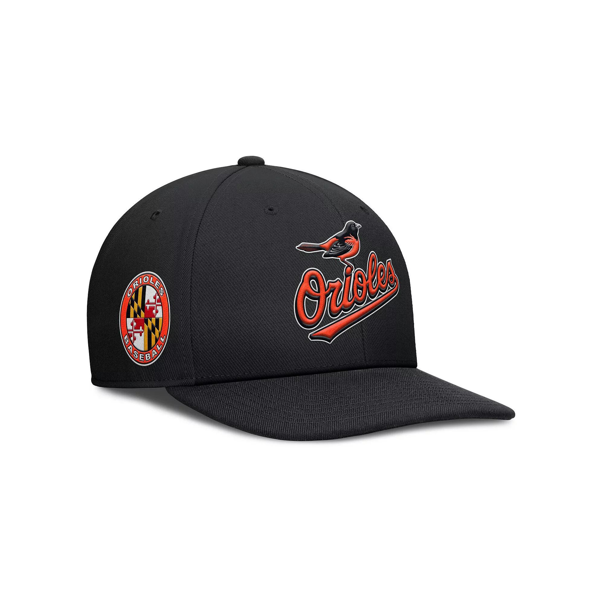 Men's Nike Black Baltimore Orioles Pro Performance Snapback Hat, Size: Medium/Large Product Image