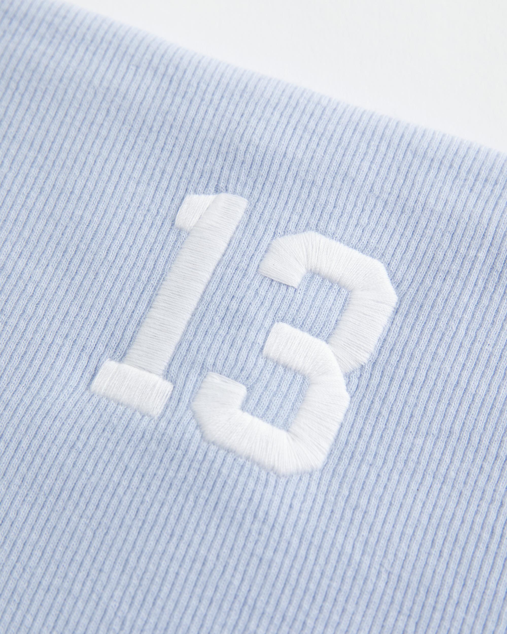 Ribbed Strapless Graphic Tube Top Product Image