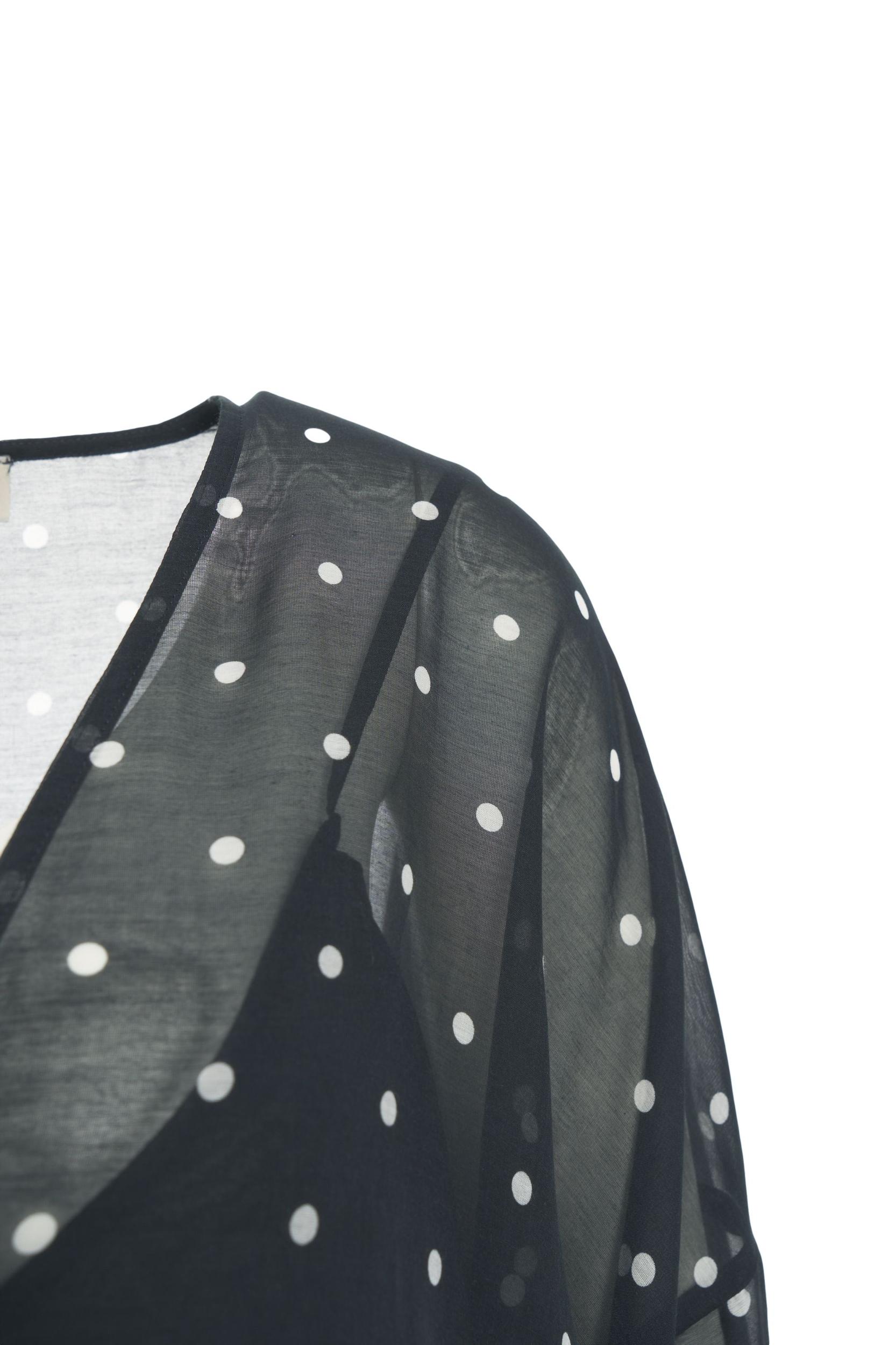 Maxi dress with polka dots Product Image