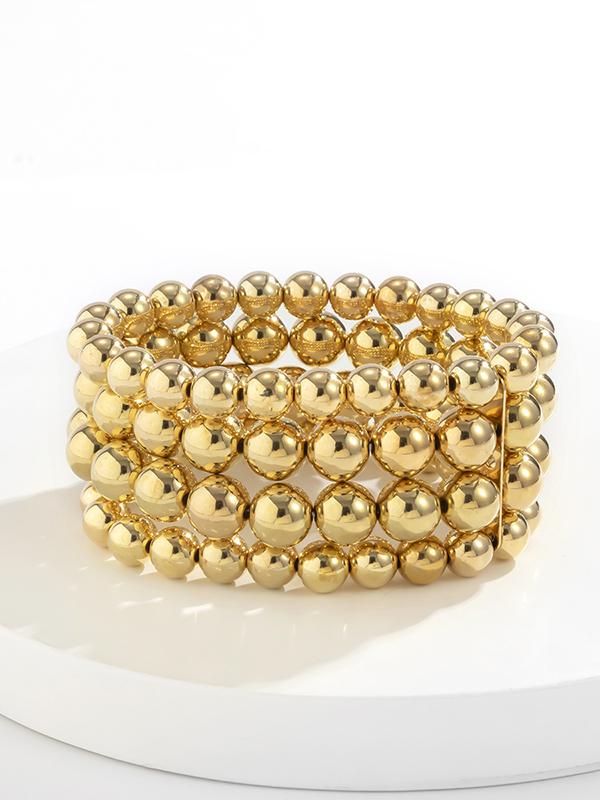 Beaded Solid Color Bracelet Accessories Product Image
