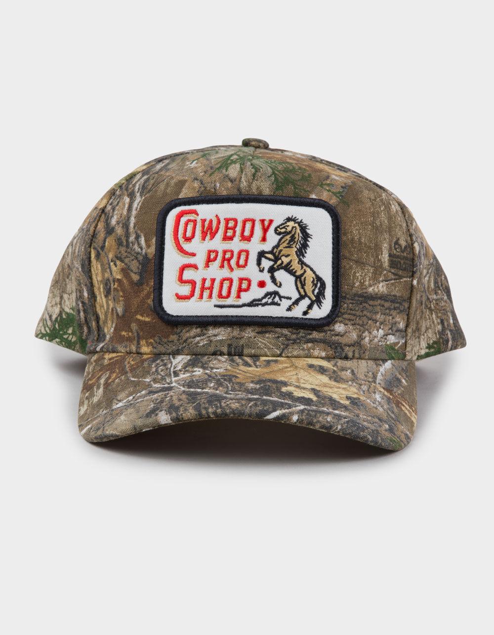 SENDERO PROVISIONS CO. Cowboy Pro Shop Snapback Hat - CAMO GREEN Product Image