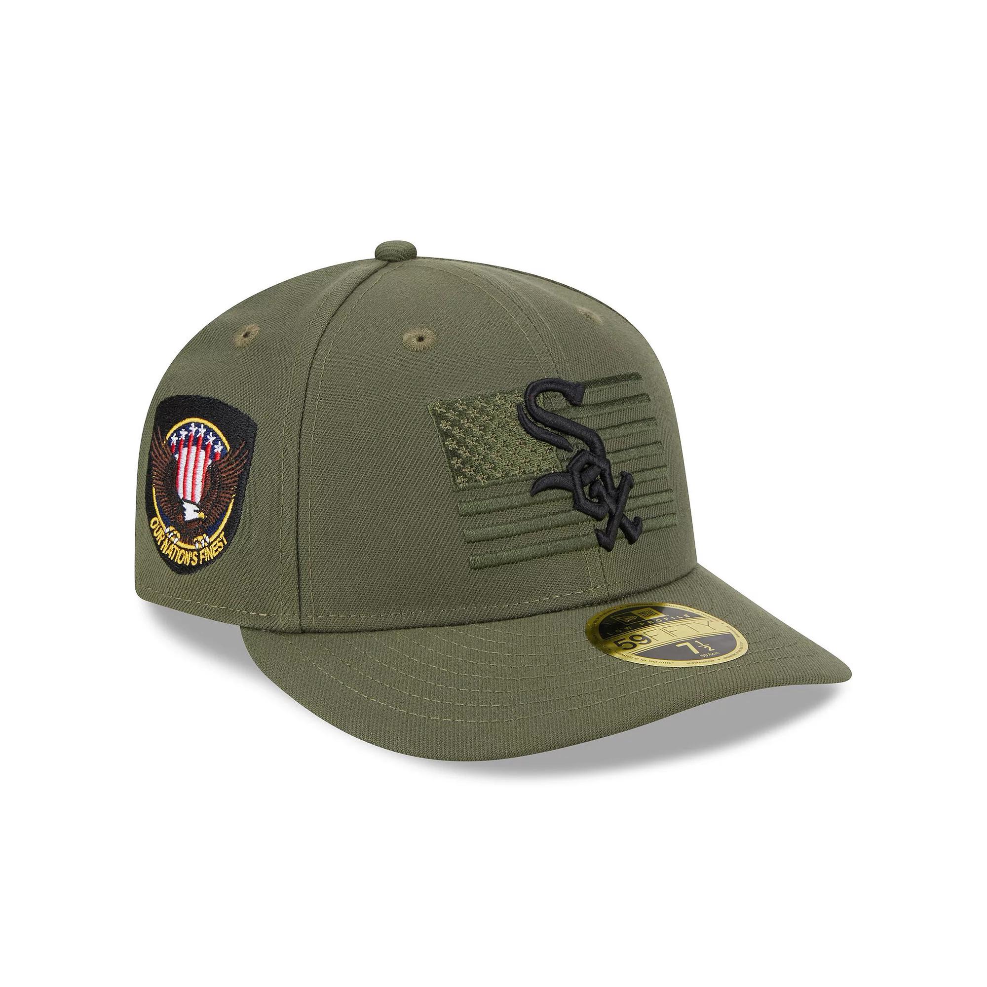 Men's New Era  Green Chicago White Sox 2023 Armed Forces Day Low Profile 59FIFTY Fitted Hat, Size: 7 1/4 Product Image
