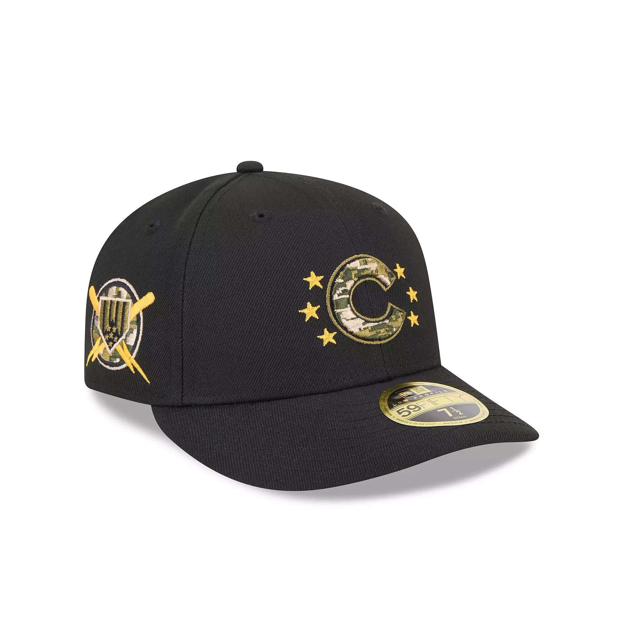 Men's New Era Black Chicago Cubs 2024 Armed Forces Day Low Profile 59FIFTY Fitted Hat,  Product Image