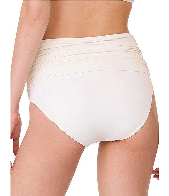 kate spade new york Rosette Solid High Waist Shirred Swim Bottom Product Image
