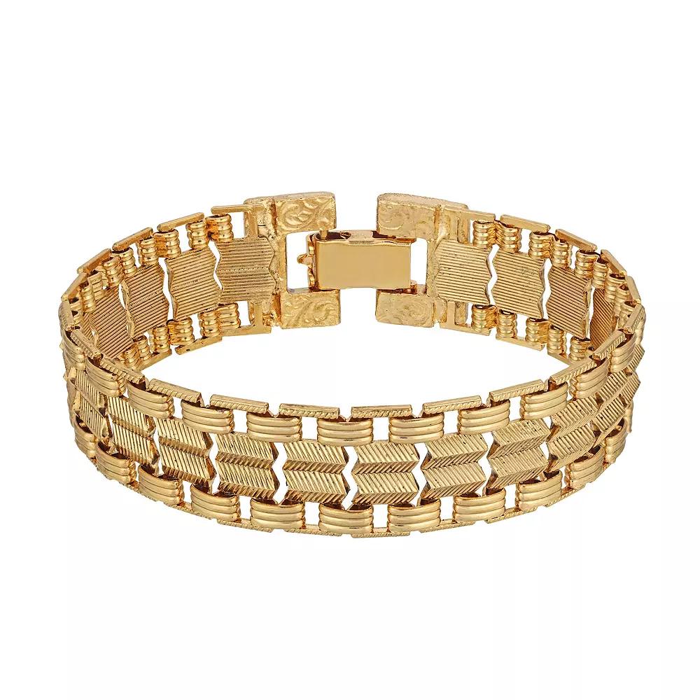 1928 Swag Chain Bracelet, Womens, Yellow Product Image