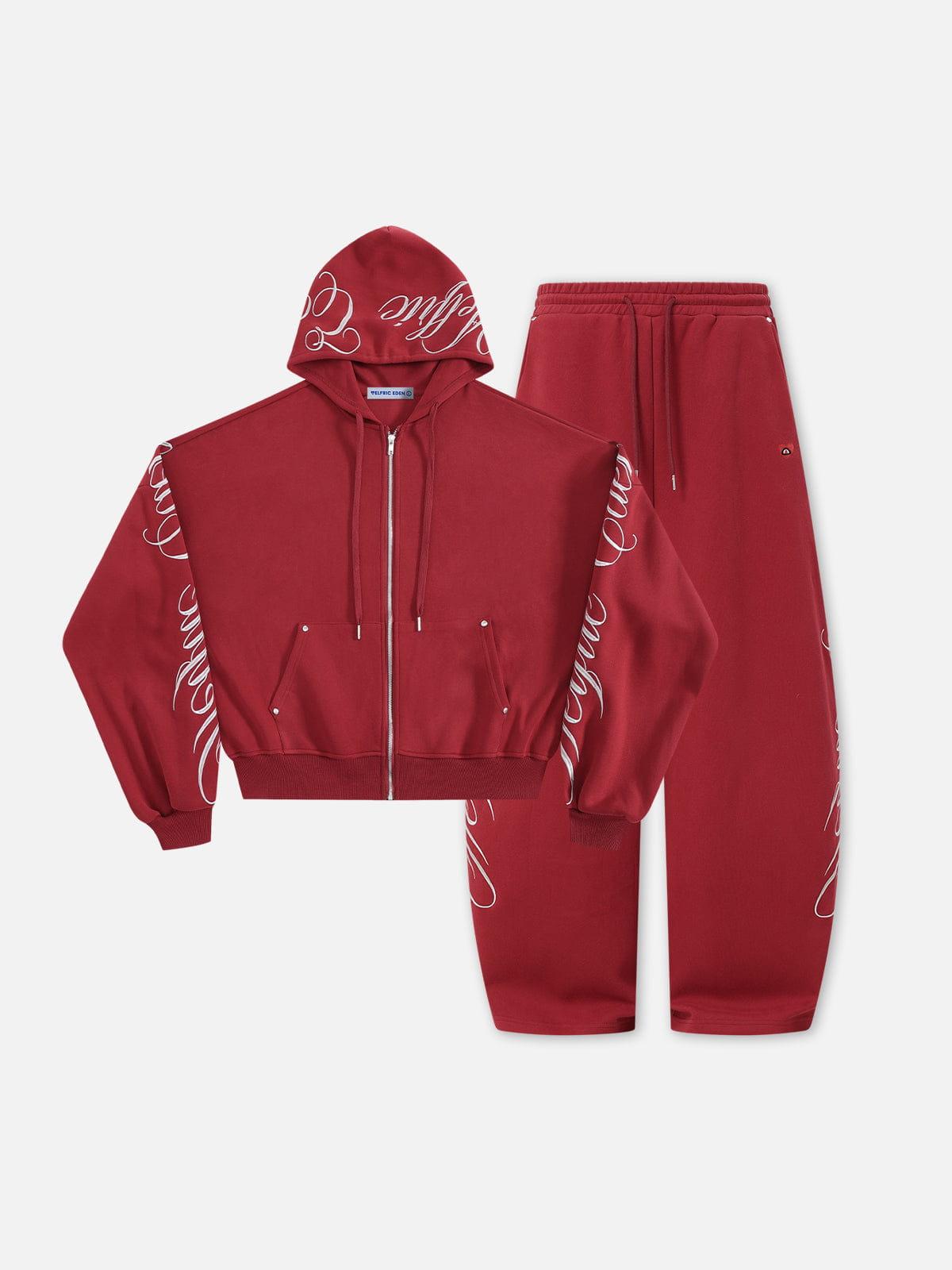 Aelfric Eden Boxy Embroidery Hoodie Sets Product Image