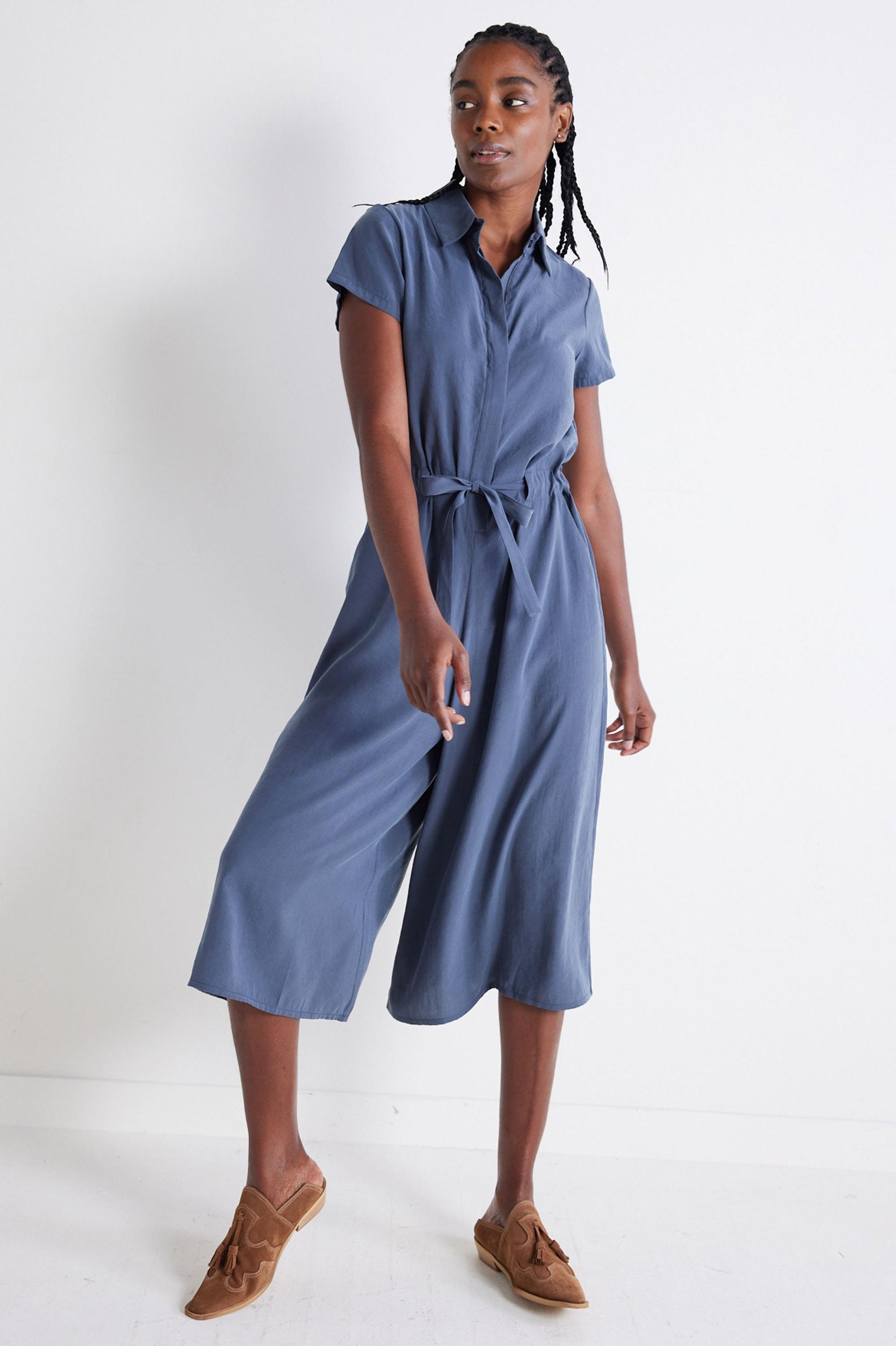 Comfort Zone Cropped Jumpsuit Product Image