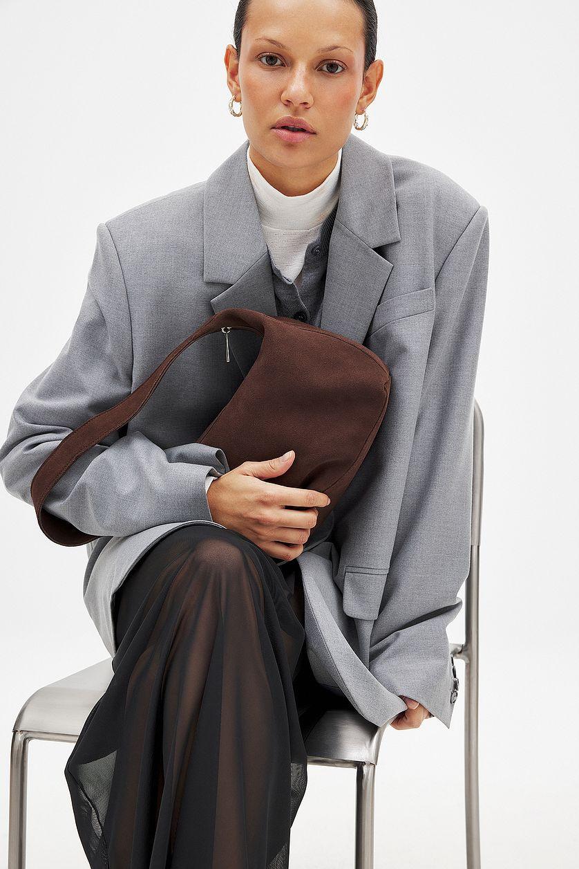 Boxy Suede Shoulder Bag Product Image