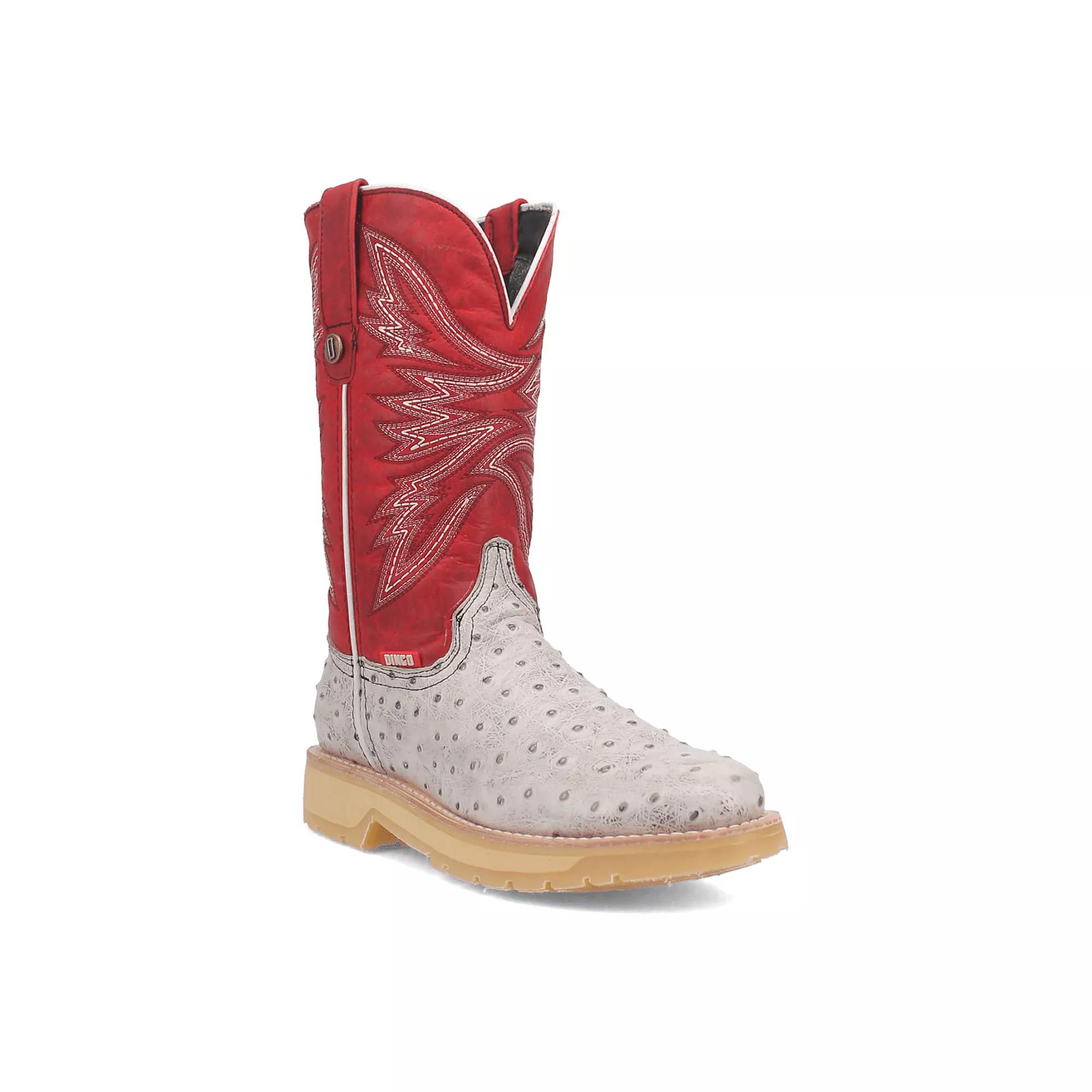 Dingo Kiwi Men's Leather Boots, Size: 10.5, White Product Image