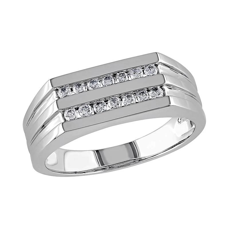 Men's Stella Grace 10k White Gold 1/3 Carat T.W. Diamond Ring, Size: 12, 10k Whgold Product Image