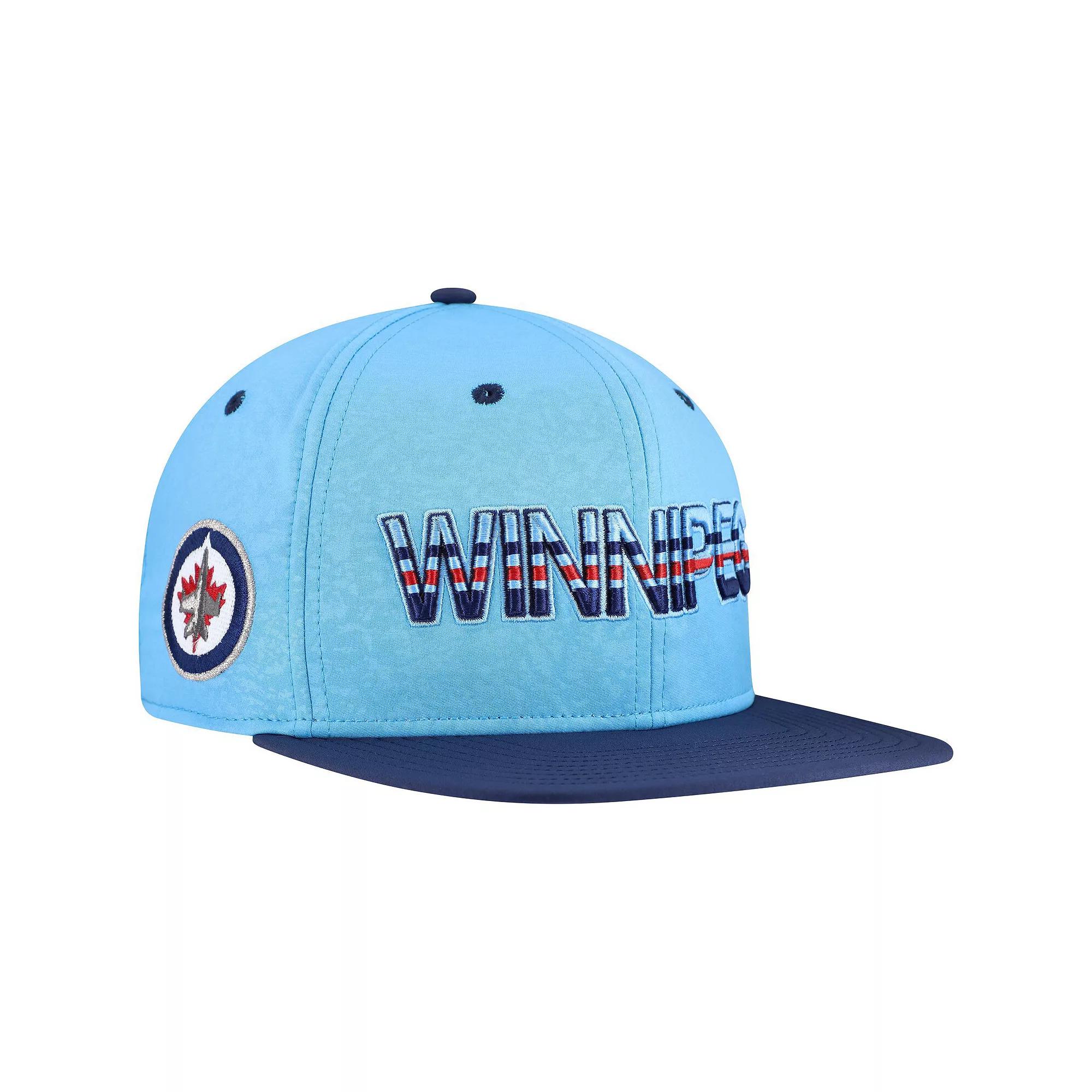Men's Fanatics Light Blue Winnipeg Jets Authentic Pro Rink Snapback Hat, Jts Light Product Image