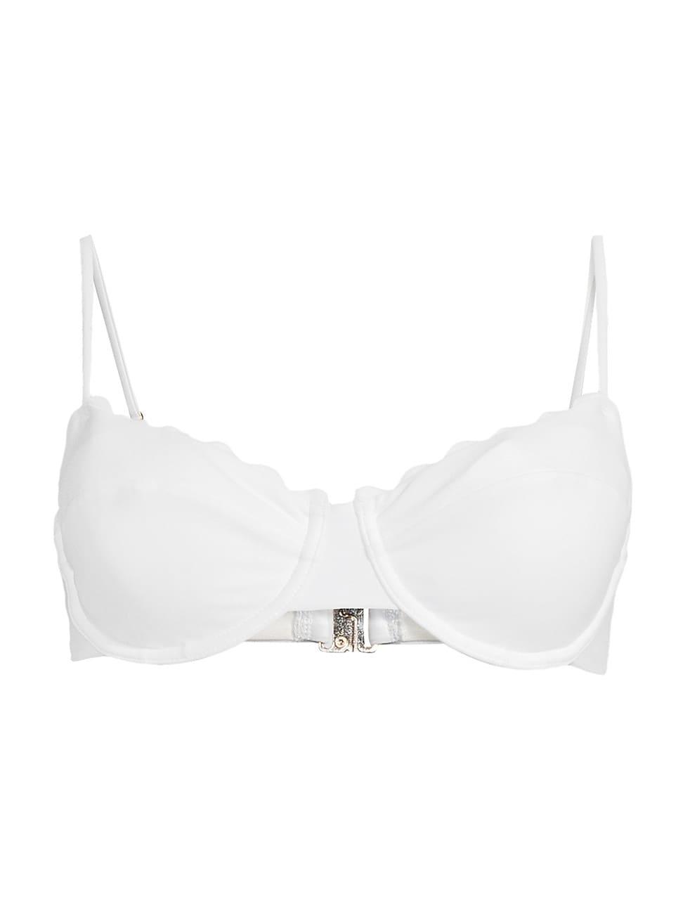 Womens Leyla Scalloped Underwire Bikini Top Product Image