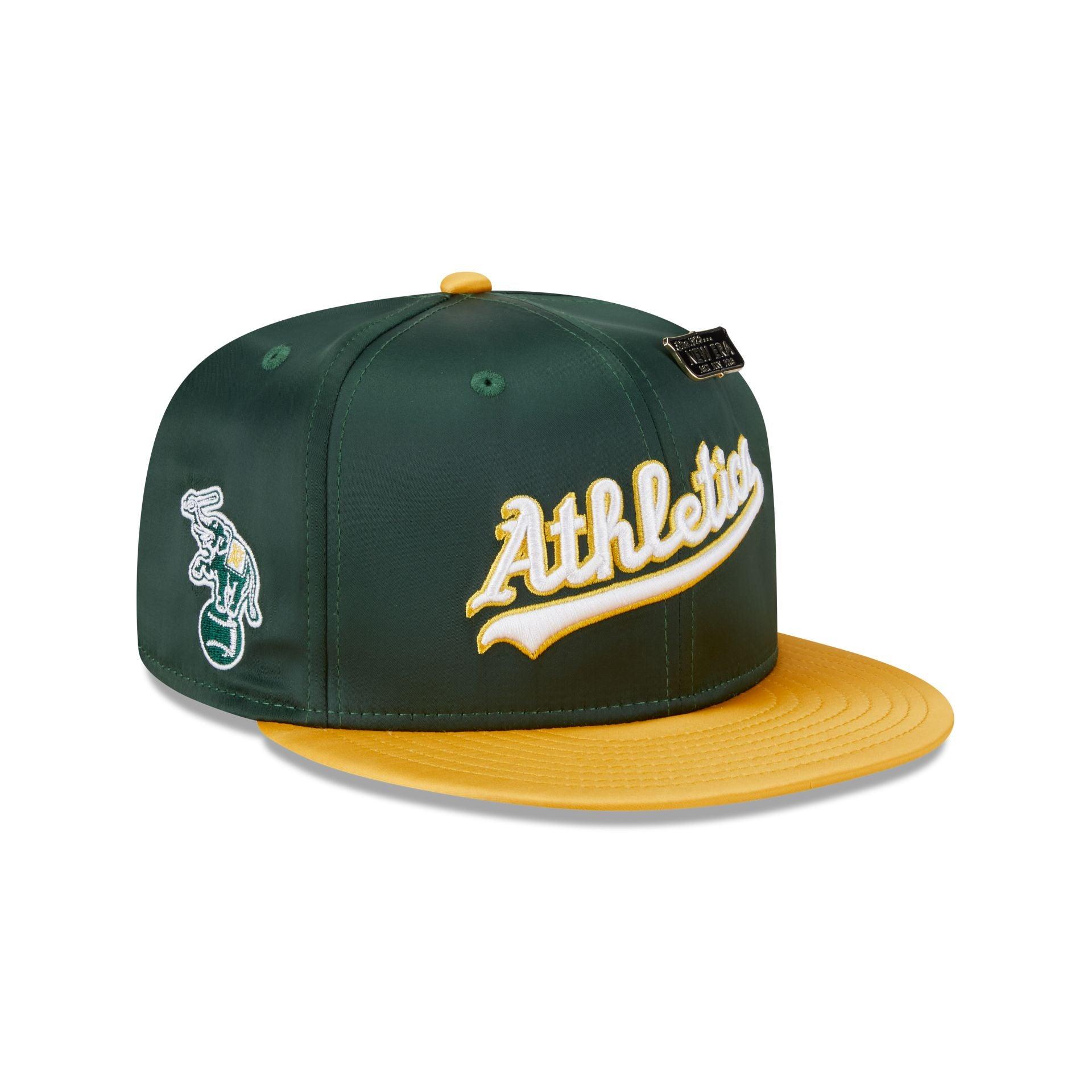 Athletics Satin Pin 9FIFTY Snapback Hat Male Product Image