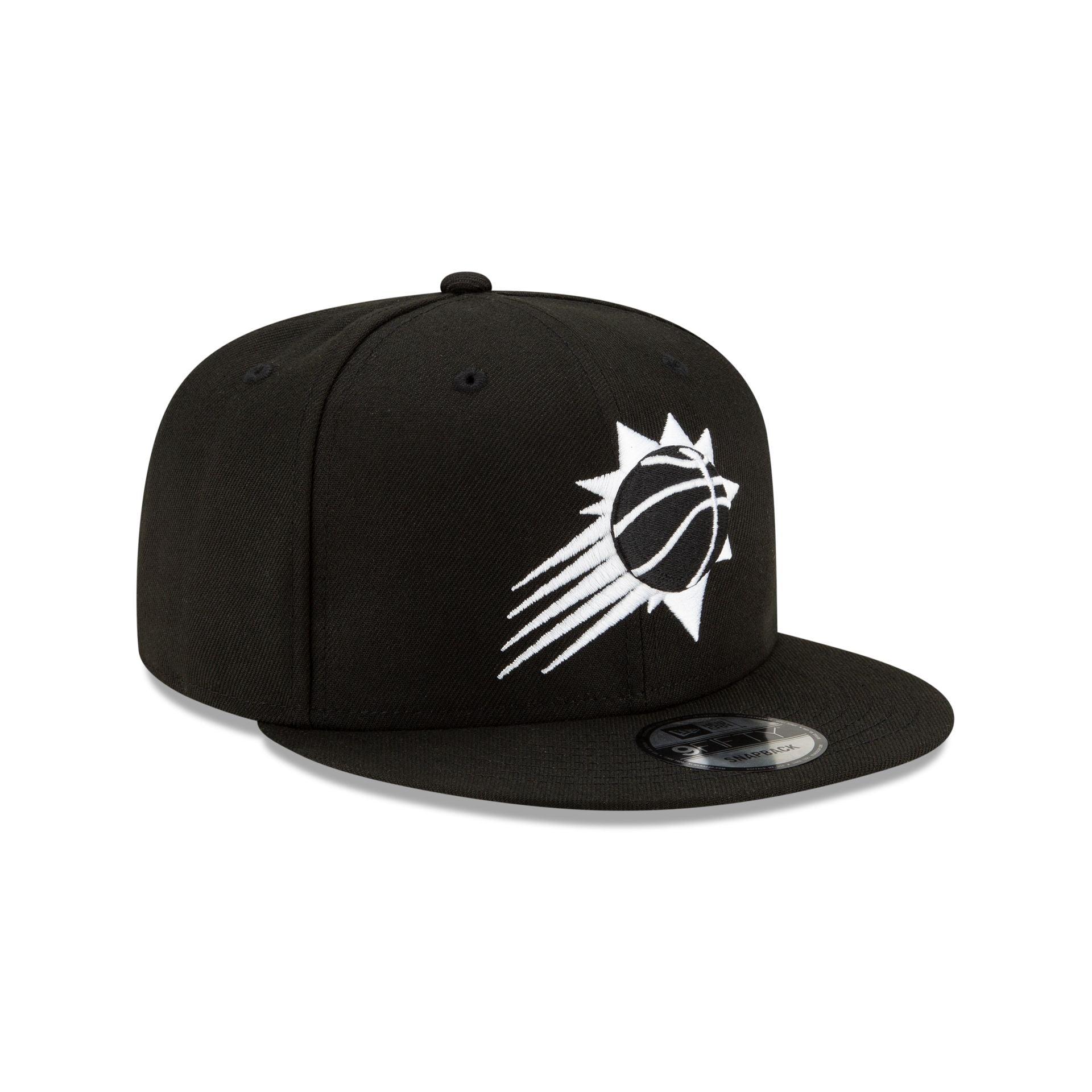 Phoenix Suns Basic Black & White 9FIFTY Snapback Hat Male Product Image
