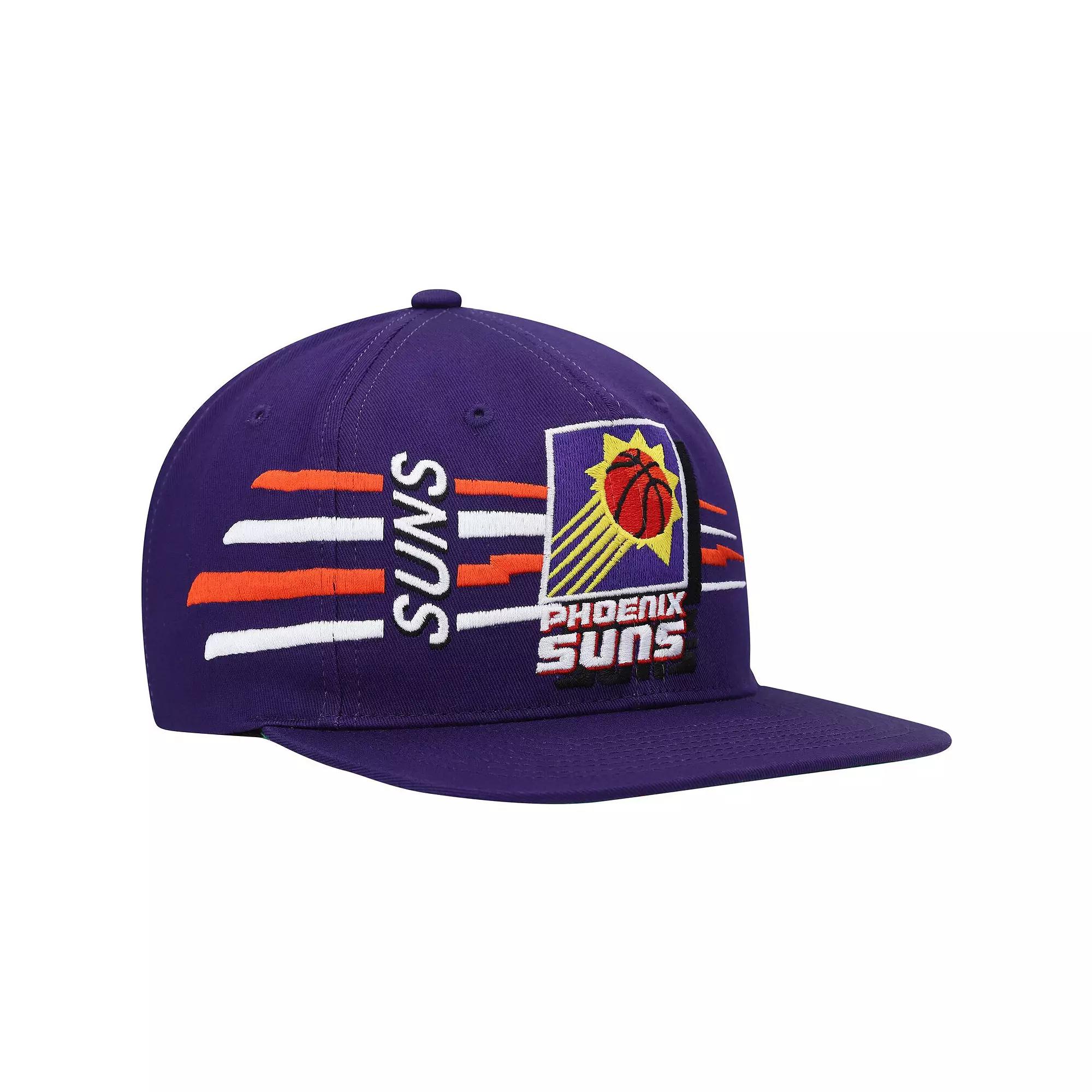 Men's Mitchell & Ness Purple Phoenix Suns Hardwood Classics Retro Bolt Deadstock Snapback Hat, Phx Purple Product Image