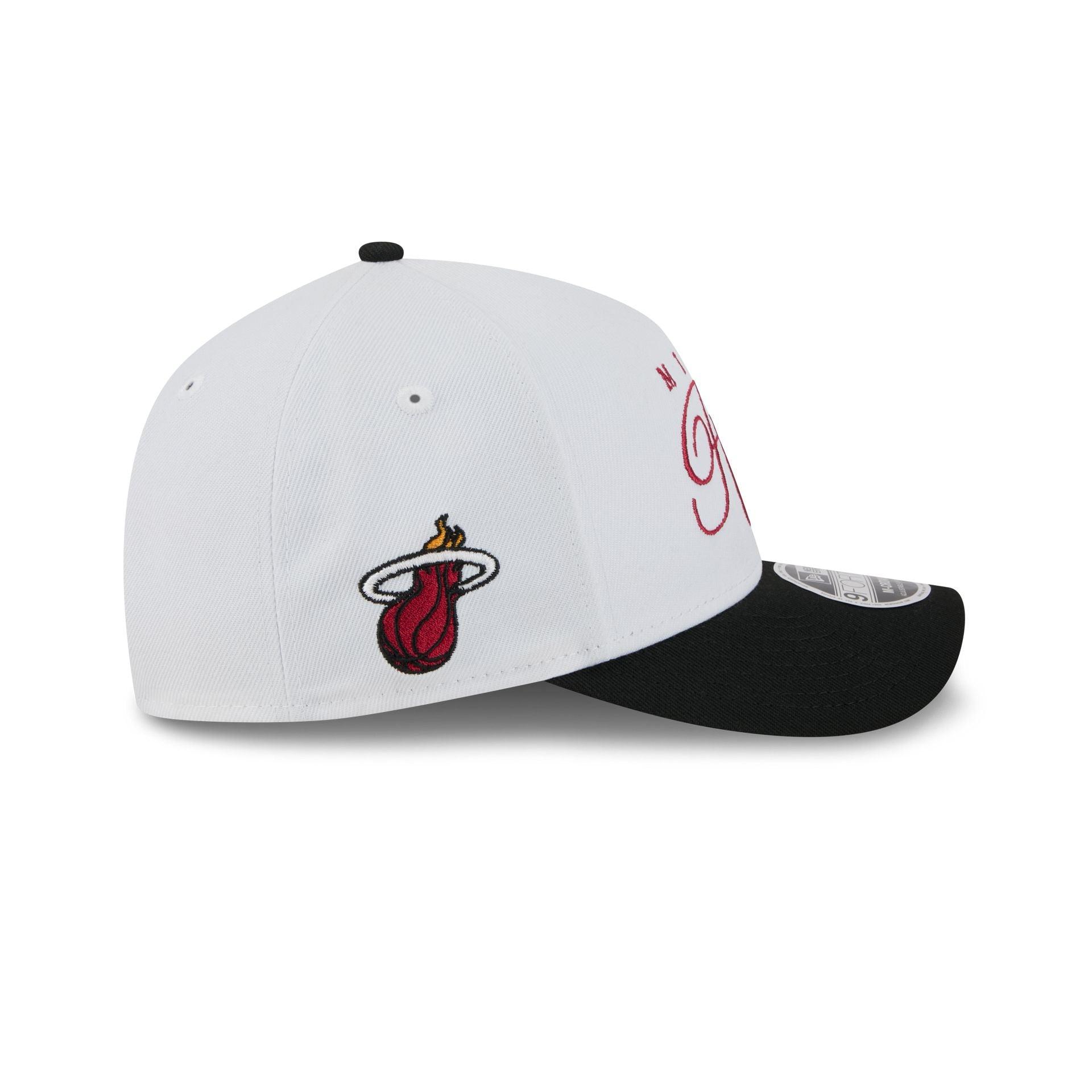 Miami Heat 2025 Draft 9FORTY M-Crown A-Frame Snapback Hat Male Product Image