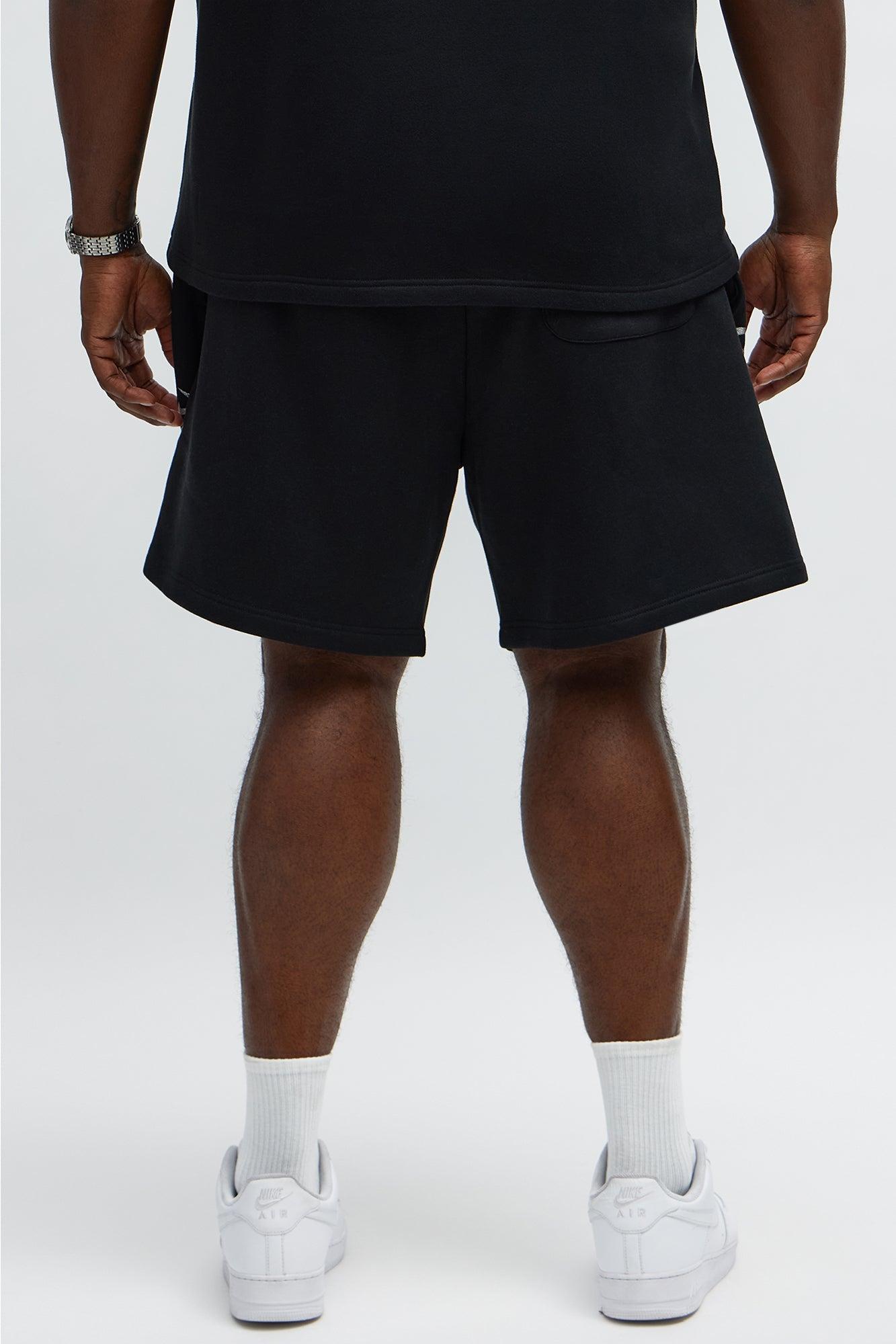Tyson Relaxed Barbed Wire Shorts - Black Male Product Image