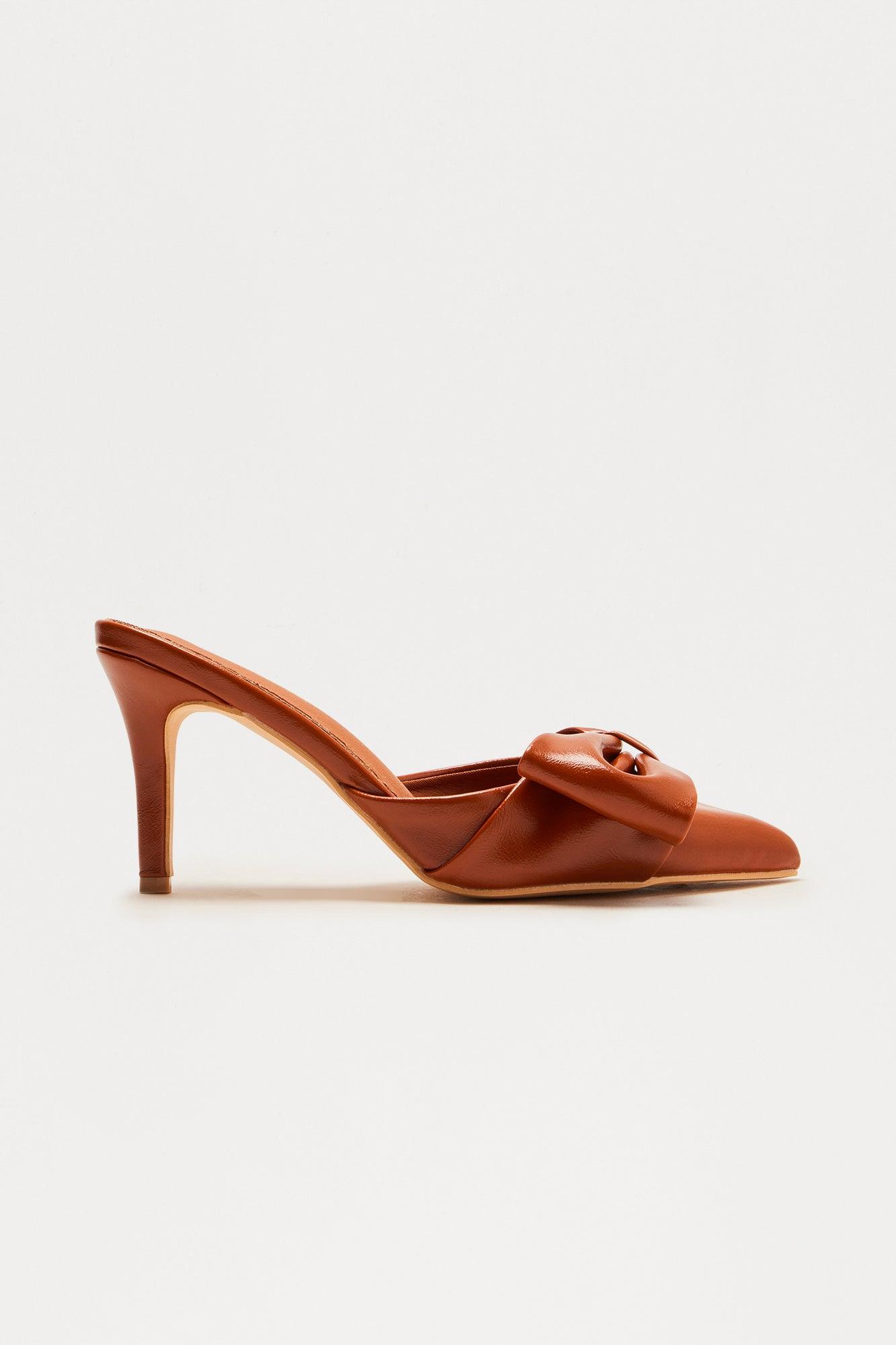 Moulin Ruched Pumps - Brown Product Image