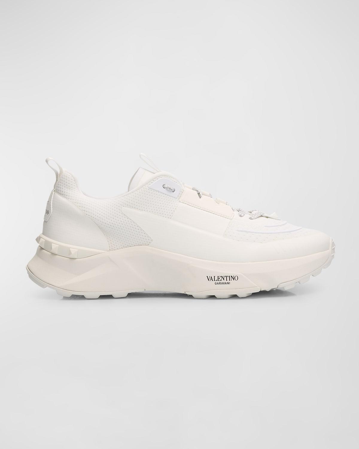 Men's True Act Mesh and Leather Runner Sneakers Product Image