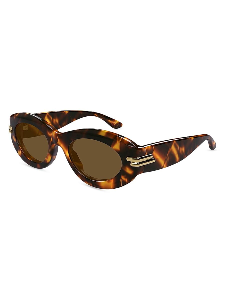 Womens Bold Ribbon 51MM Oval Sunglasses Product Image