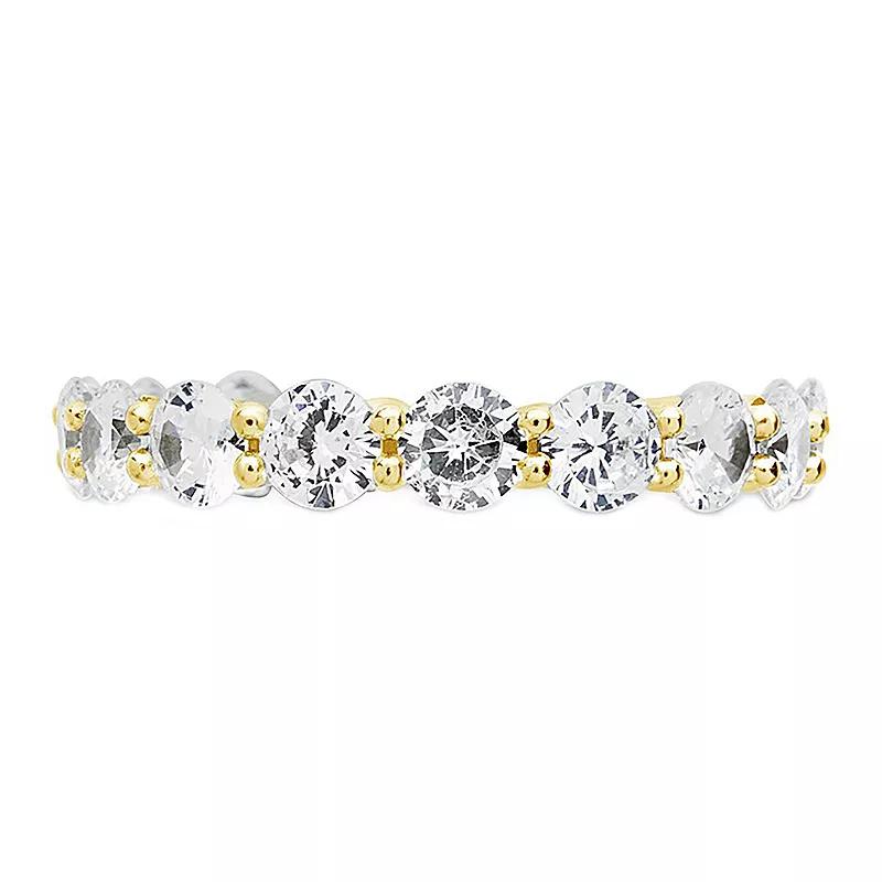 MC Collective Sterling Silver CZ Eternity Band Ring, Women's,  Product Image