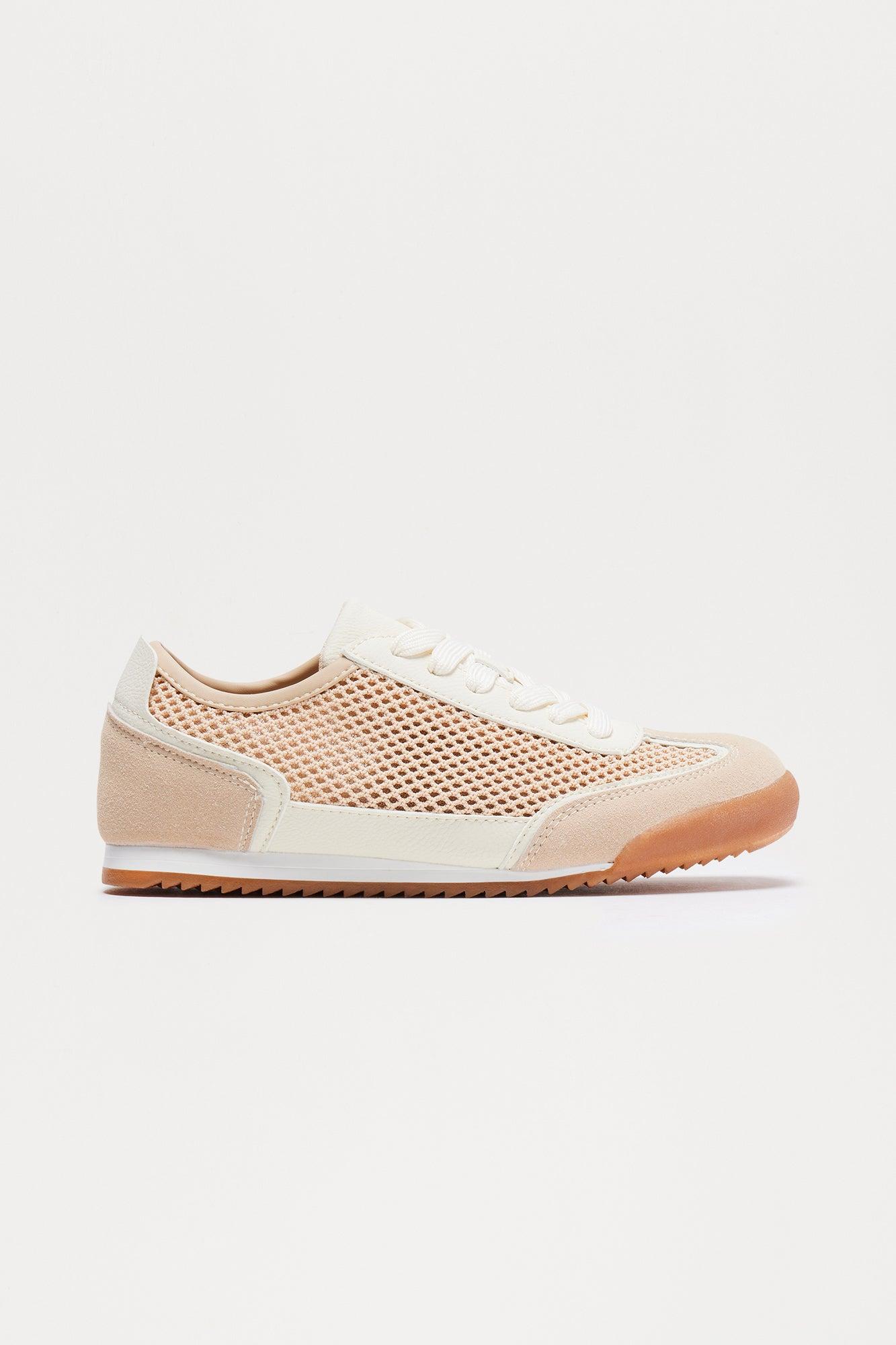 Tyson Knit Sneakers - Beige Product Image