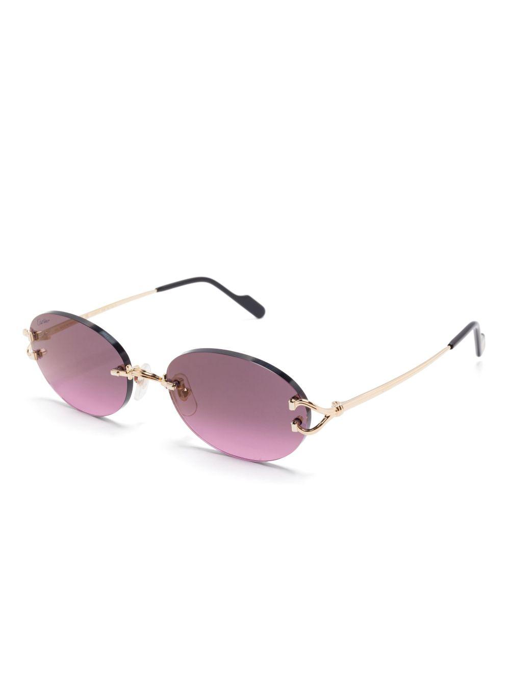 oval-frame sunglasses Product Image