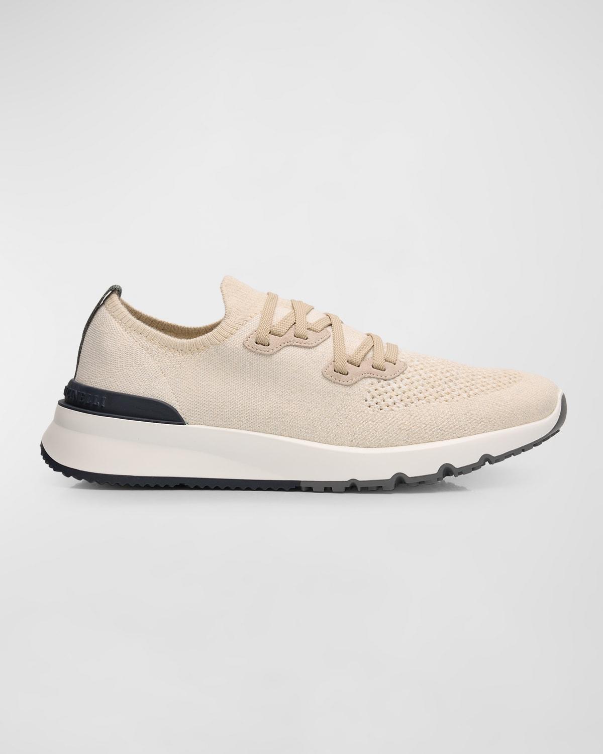 Men's Melange Knit Runner Sneakers Product Image