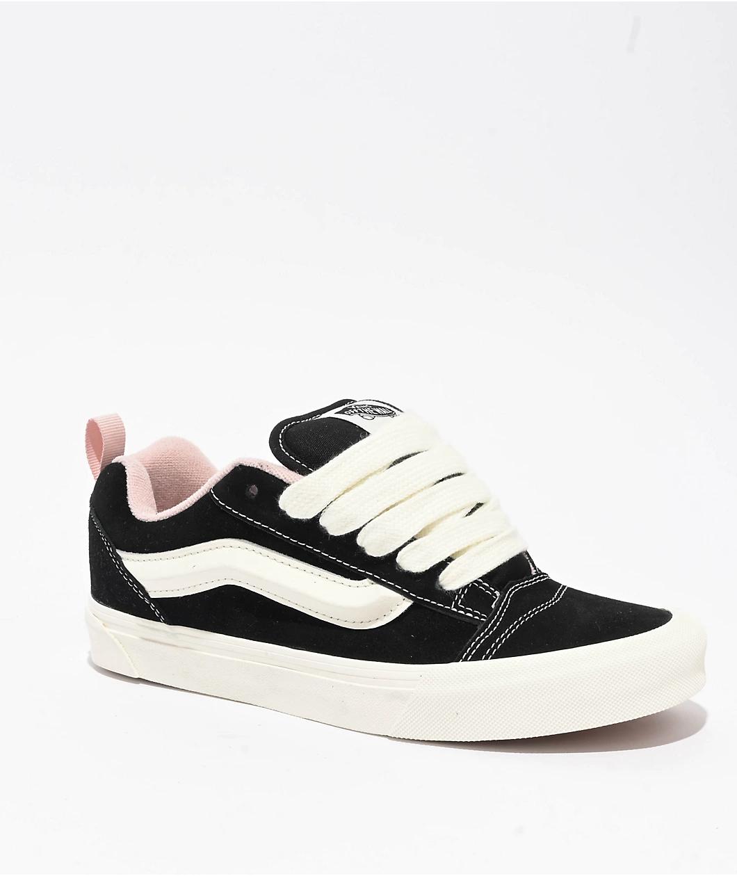Vans Knu Skool Black & Sepia Rose Skate Shoes Product Image