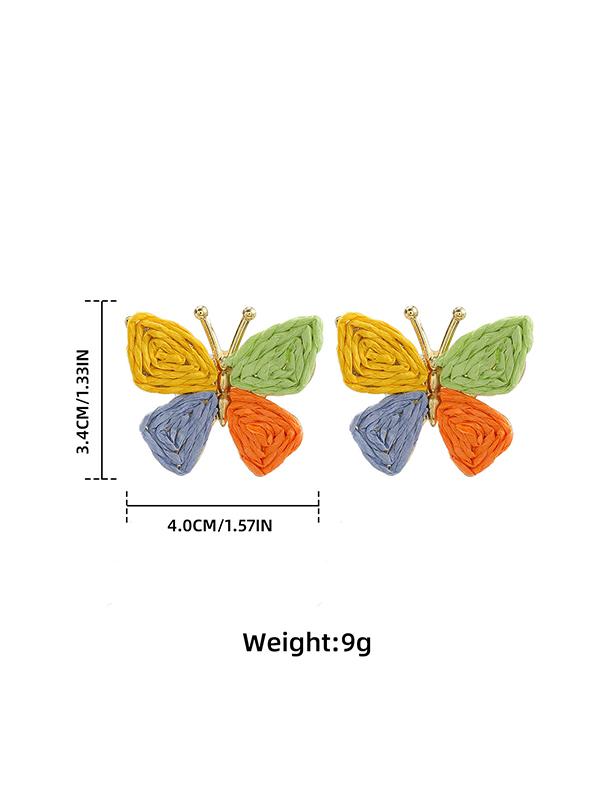 Butterfly Shape Drop Earrings Product Image