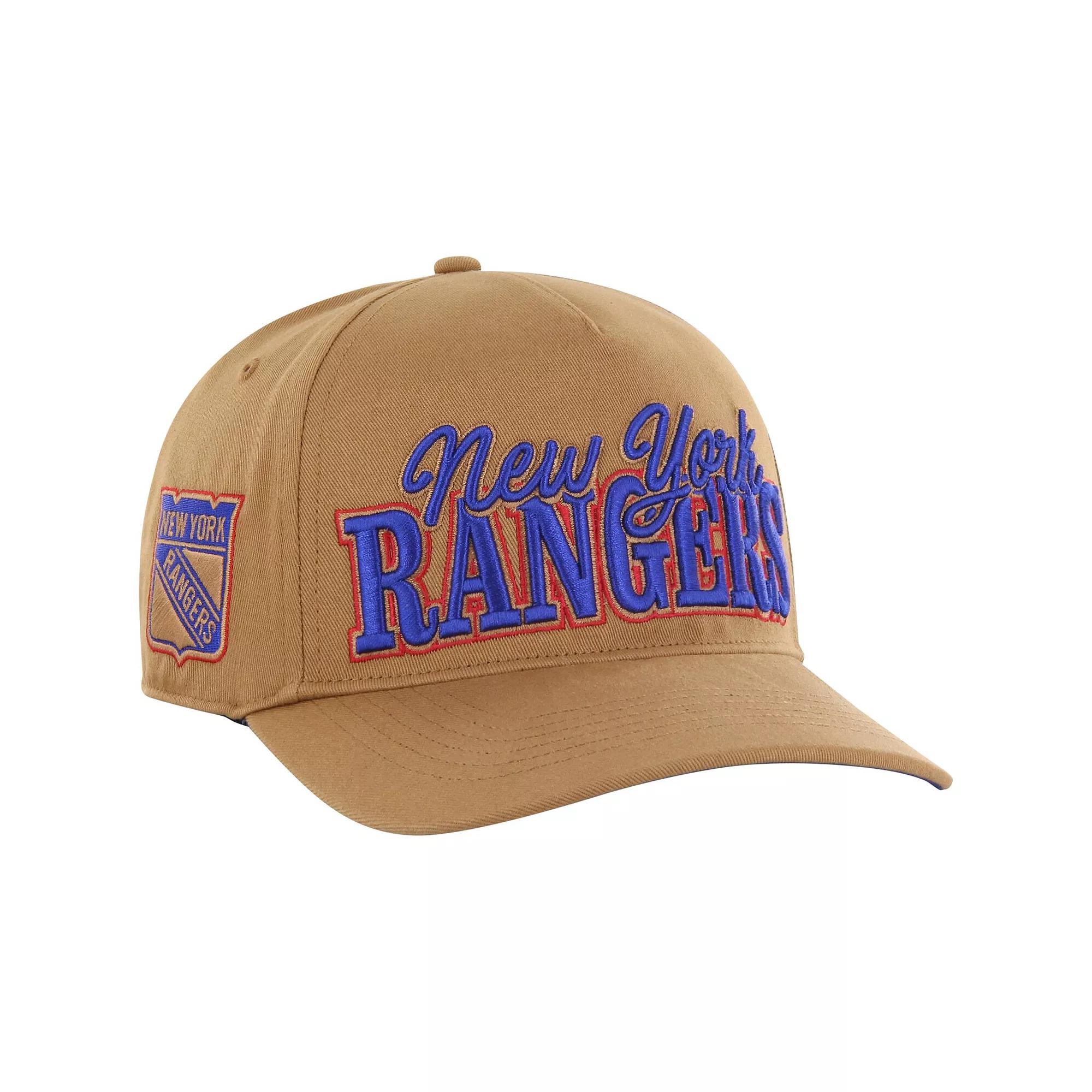 Men's '47 Tan New York Rangers Barnes Hitch Adjustable Hat, Ran Team Product Image